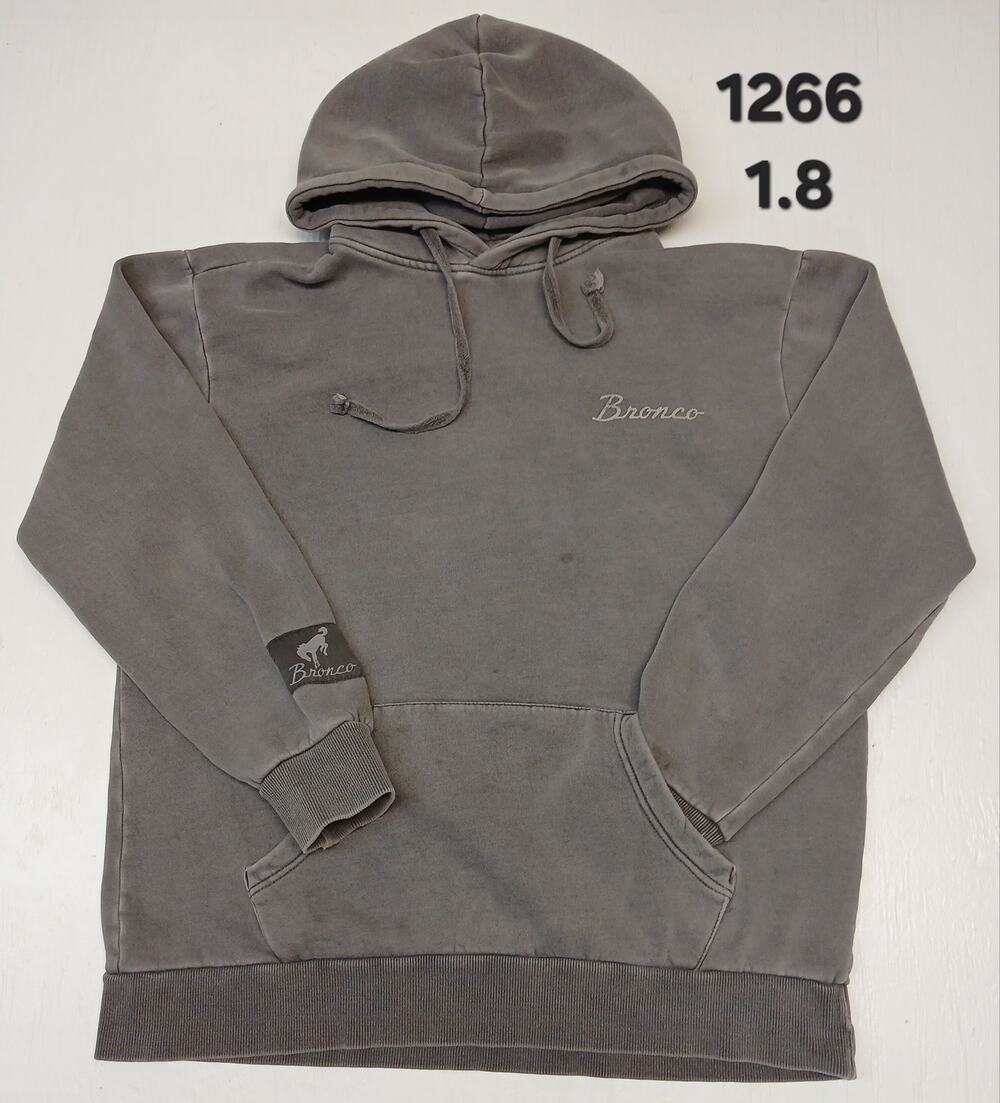 Ford Bronco (Large) Gray Pouch Pocket Pullover String Hoodie